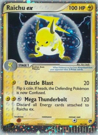 Raichu ex 98/100 Holofoil [EX: Sandstorm] Pokemon Single Pokémon