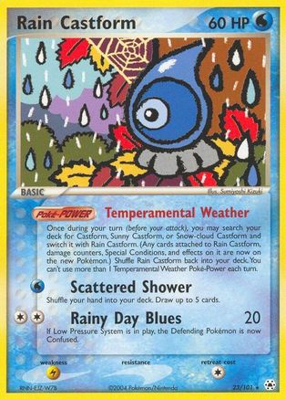 Rain Castform (/101) Reverse Holofoil [EX: Hidden Legends] Pokemon Single Pokémon