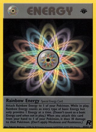 Rainbow Energy (80/82) 1st Edition [Vintage: Team Rocket] Pokemon Single Pokémon