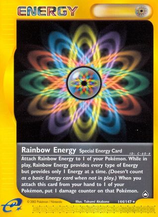 Rainbow Energy (/147) Reverse Holofoil [Vintage: Aquapolis] Pokemon Single Pokémon