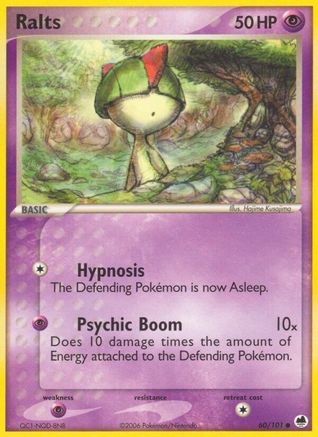 Ralts (60/101) Reverse Holofoil [EX: Dragon Frontiers] Pokemon Single Pokémon