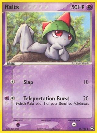 Ralts (59/108) Reverse Holofoil [EX: Power Keepers] Pokemon Single Pokémon