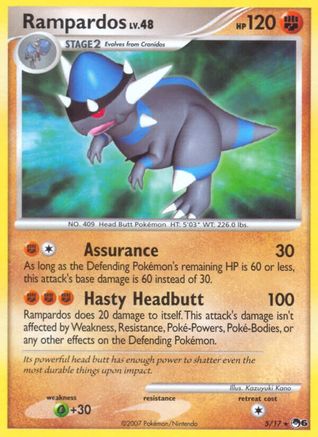 Rampardos (/17) [Promos: POP Series 6] Pokemon Single Pokémon
