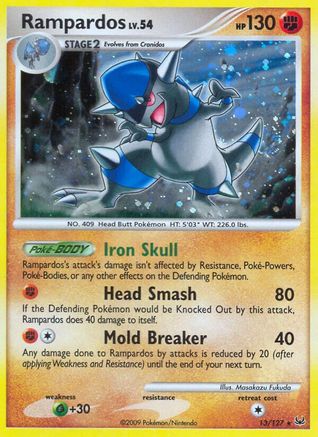 Rampardos (/127) Holofoil [Platinum: Base set] Pokemon Single Pokémon