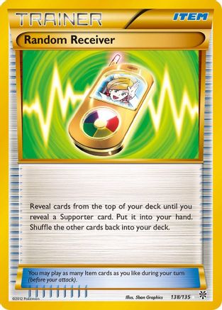 Random Receiver (/135) Holofoil [BW: Plasma Storm] Pokemon Single Pokémon