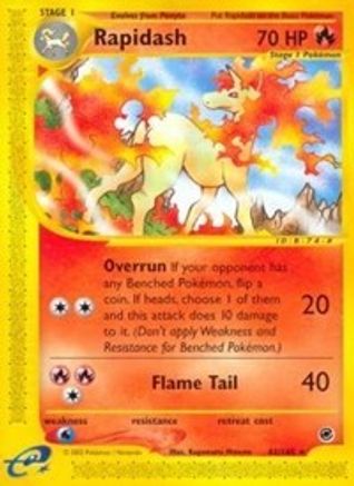 Rapidash (62) (/165) Reverse Holofoil [Vintage: Expedition] Pokemon Single Pokémon
