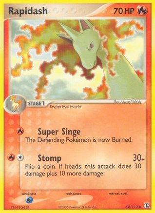 Rapidash (52/113) Reverse Holofoil [EX: Delta Species] Pokemon Single Pokémon