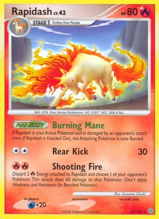 Rapidash 22/100 [DP: Stormfront] Pokemon Single Pokémon