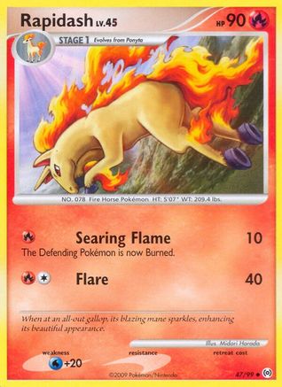 Rapidash (47/99) [Platinum: Arceus] Pokemon Single Pokémon