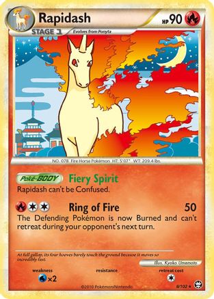 Rapidash (/102) Holofoil [HGSS: Triumphant] Pokemon Single Pokémon
