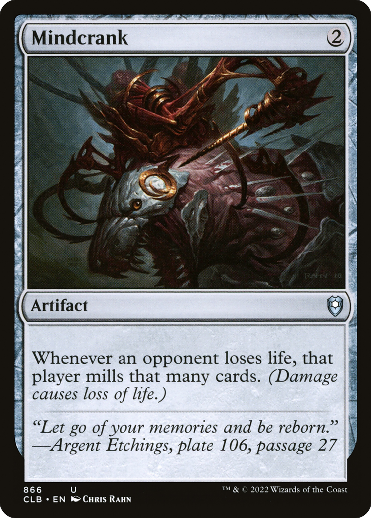 Mindcrank [Commander Legends: Battle for Baldur's Gate] MTG Single Magic: The Gathering