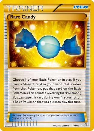 Rare Candy (105 Secret Rare) (/101) Holofoil [BW: Plasma Blast] Pokemon Single Pokémon