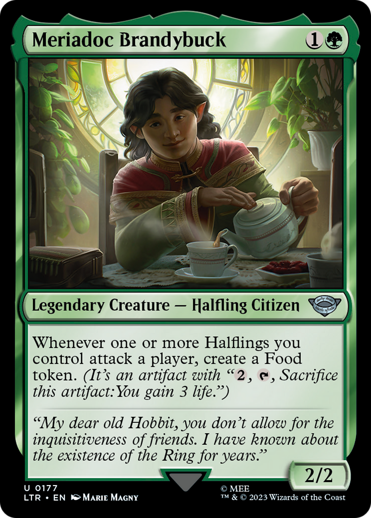 Meriadoc Brandybuck (LTR-177) [The Lord of the Rings: Tales of Middle-earth] MTG Single Wizards of the Coast