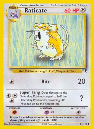 Raticate (/110) Reverse Holofoil [Vintage: Legendary Collection] Pokemon Single Pokémon