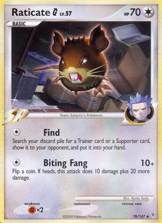 Raticate G (/147) Reverse Holofoil [Platinum: Supreme Victors] Pokemon Single Pokémon