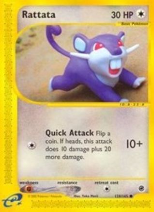 Rattata (128/165) Reverse Holofoil [Vintage: Expedition] Pokemon Single Pokémon
