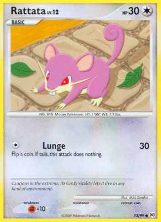 Rattata (73/99) Reverse Holofoil [Platinum: Arceus] Pokemon Single Pokémon