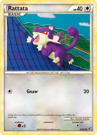 Rattata (64/90) [HGSS: Undaunted] Pokemon Single Pokémon