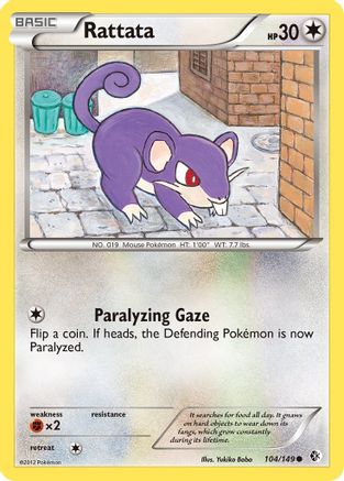 Rattata (/149) Reverse Holofoil [BW: Boundaries Crossed] Pokemon Single Pokémon