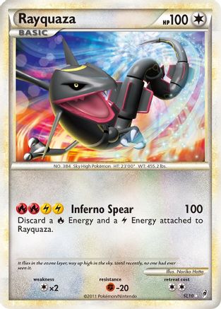 Rayquaza (Shiny) (/95) Holofoil [HGSS: Call of Legends] Pokemon Single Pokémon