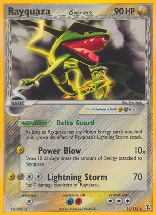 Rayquaza (Delta Species) (13/113) Reverse Holofoil [Delta Species] Pokemon Single Pokémon