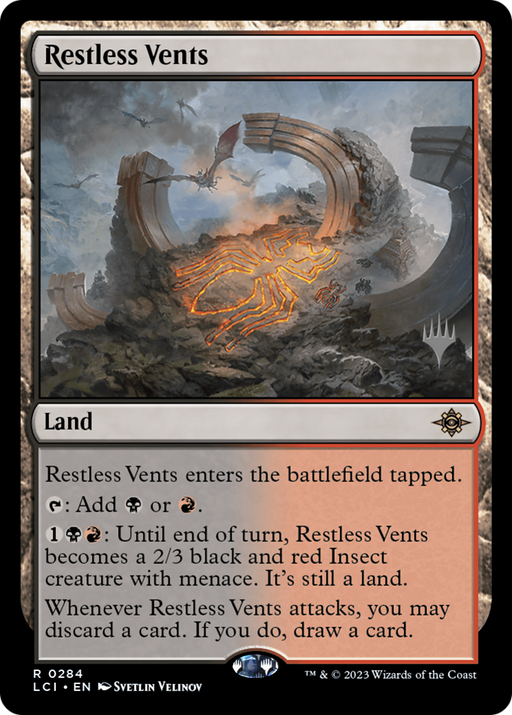 Restless Vents (PPLCI-284) [The Lost Caverns of Ixalan Promos] Foil MTG Single Wizards of the Coast