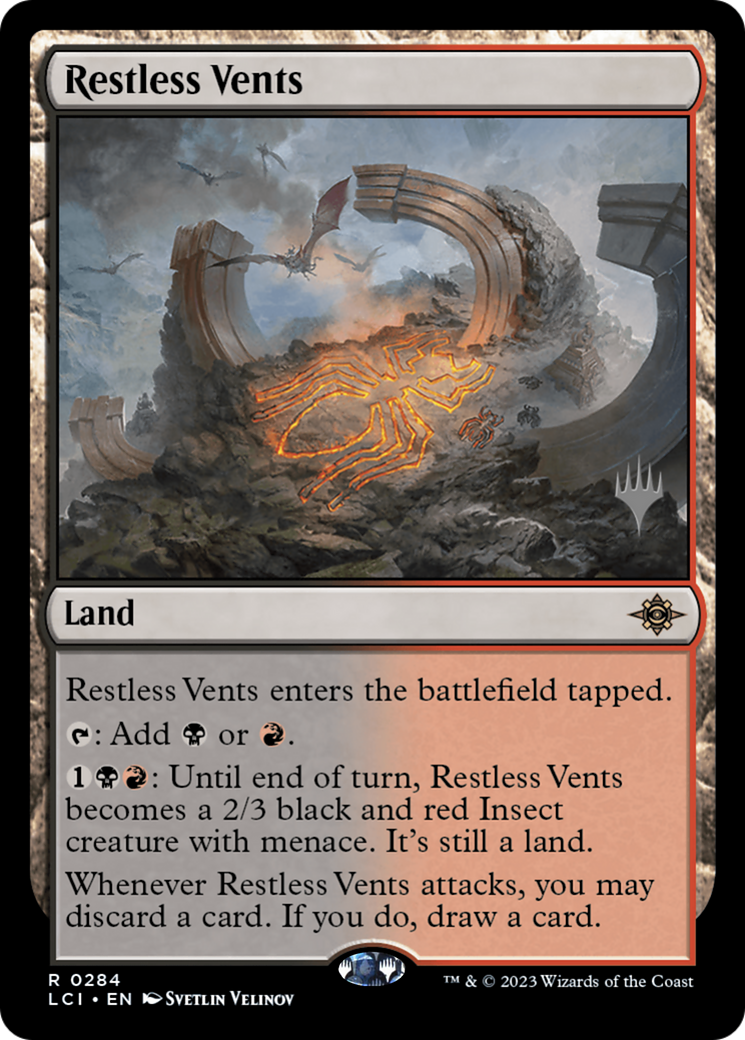 Restless Vents (PPLCI-284) [The Lost Caverns of Ixalan Promos] MTG Single Wizards of the Coast