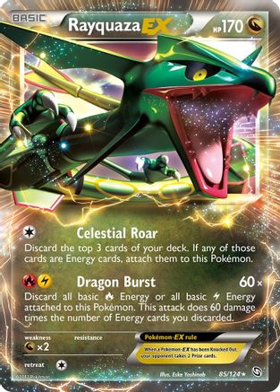 Rayquaza EX (85/124) Holofoil [BW: Dragons Exalted] Pokemon Single Pokémon