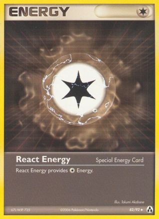 React Energy (82/92) Reverse Holofoil [EX: Legend Maker] Pokemon Single Pokémon
