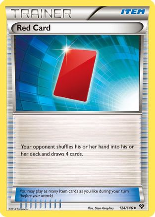 Red Card (124/146) Reverse Holofoil [XY: Base Set] Pokemon Single Pokémon