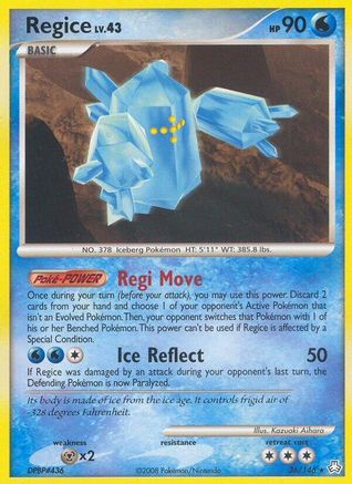 Regice (36/146) - [DP: Legends Awakened] Reverse Holofoil Pokemon Single Pokémon