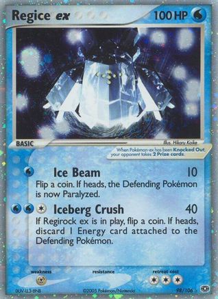Regice ex (/106) [EX: Emerald] Pokemon Single Pokémon