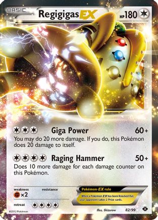 Regigigas EX 82/99 Holofoil [BW: Next Destinies] Pokemon Single Pokémon