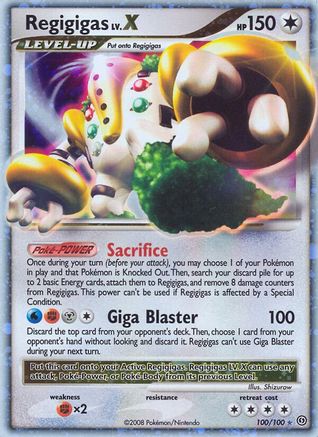Regigigas LV.X 100/100 Holofoil [DP: Stormfront] Pokemon Single Pokémon