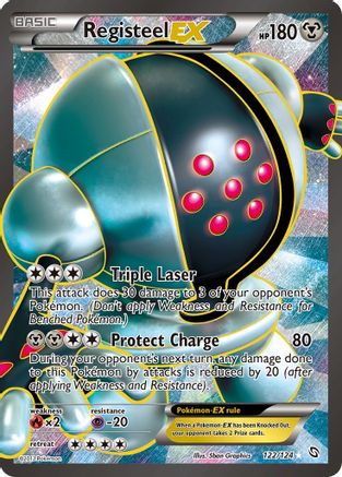 Registeel EX (122 Full Art) (/124) Holofoil [BW: Dragons Exalted] Pokemon Single Pokémon