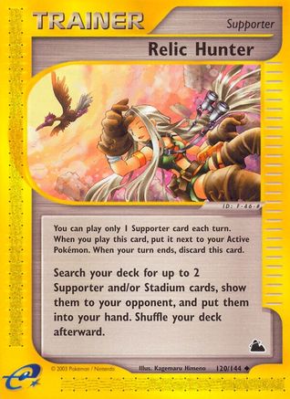 Relic Hunter (/144) Reverse Holofoil [Vintage: Skyridge] Pokemon Single Pokémon
