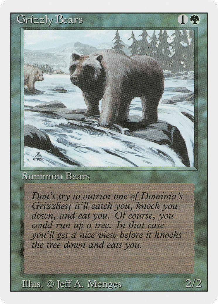 Grizzly Bears (3ED-201) [Revised Edition] MTG Single Wizards of the Coast