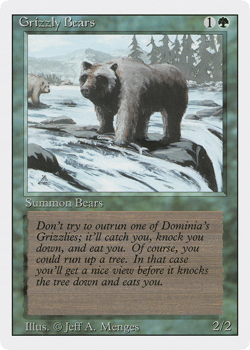 Grizzly Bears (3ED-201) [Revised Edition] MTG Single Wizards of the Coast