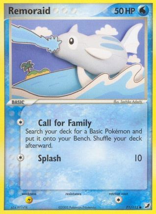 Remoraid (71/115) [EX: Unseen Forces] Pokemon Single Pokémon