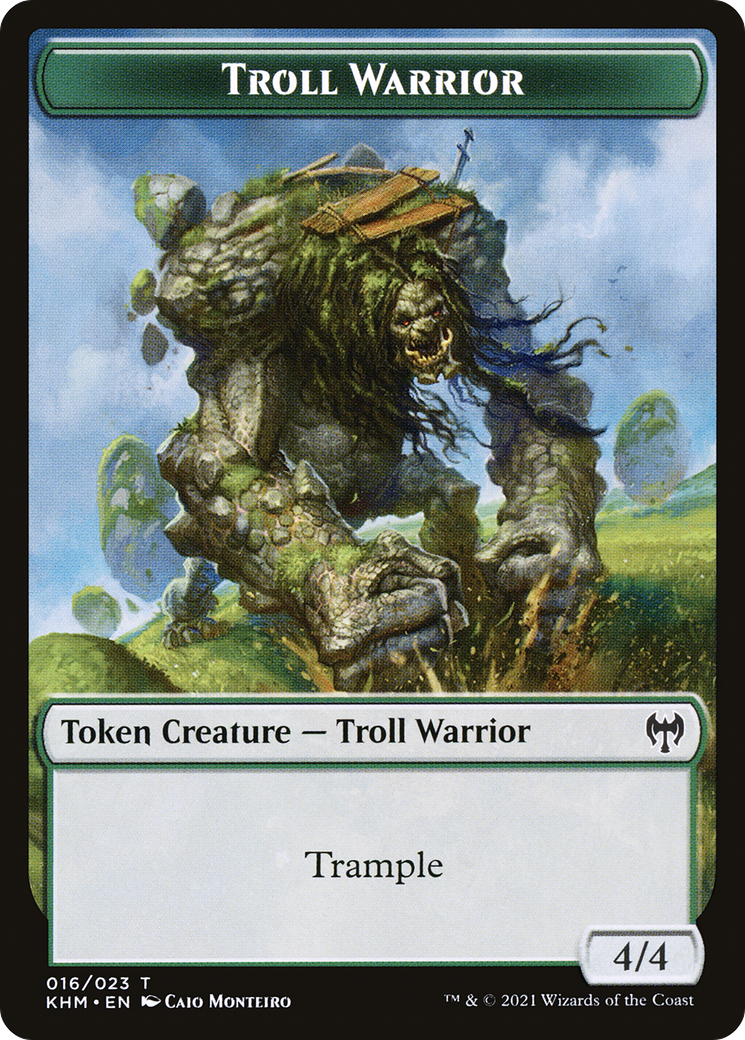 Troll Warrior (TKHM-016) [Tokens] Kaldheim Tokens MTG Single Wizards of the Coast
