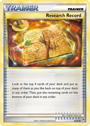 Research Record (/95) [HGSS: Call of Legends] Pokemon Single Pokémon
