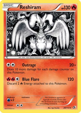 Reshiram (28/113) Holofoil [BW: Legendary Treasures] Pokemon Single Pokémon