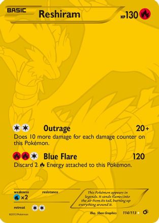 Reshiram (114 Full Art Secret Rare) (/113) Holofoil [BW: Legendary Treasures] Pokemon Single Pokémon