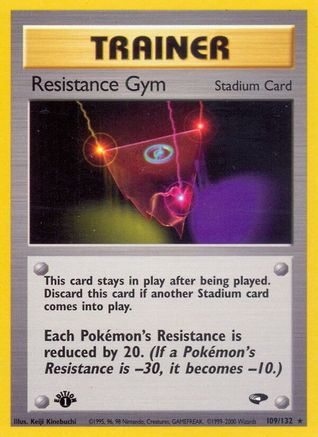 Resistance Gym (109/132) 1st Edition [Vintage: Gym Challenge] Pokemon Single Pokémon