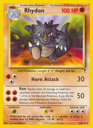 Rhydon (/110) Reverse Holofoil [Vintage: Legendary Collection] Pokemon Single Pokémon