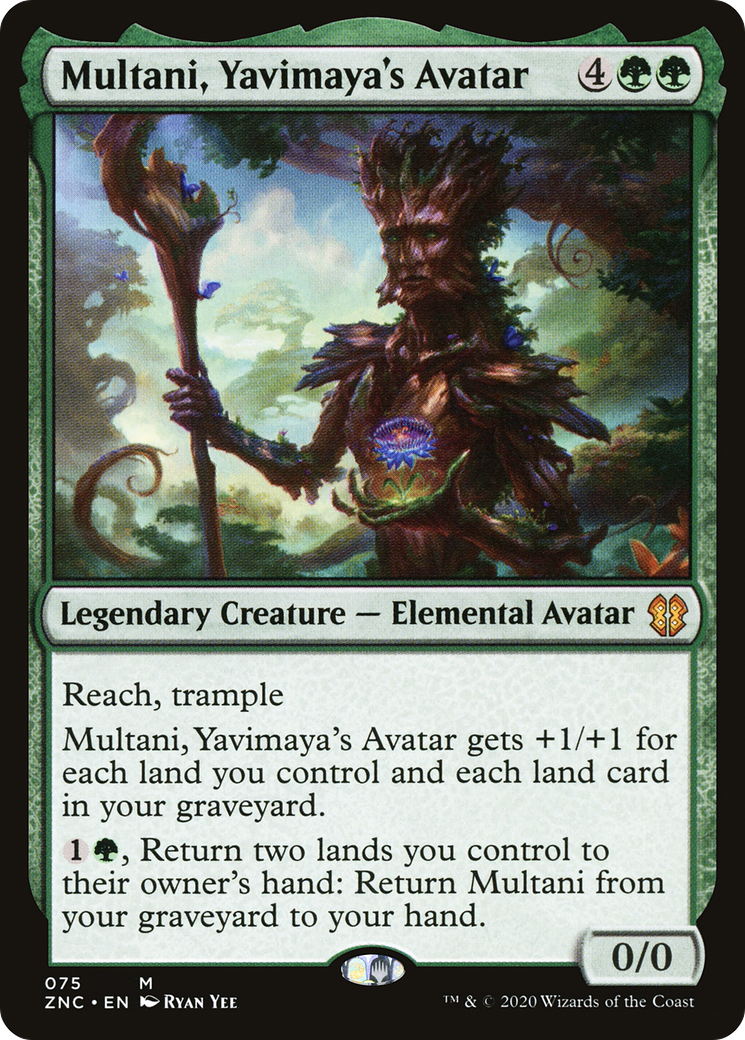 Multani, Yavimaya's Avatar (ZNC-075) [Zendikar Rising Commander] MTG Single Wizards of the Coast