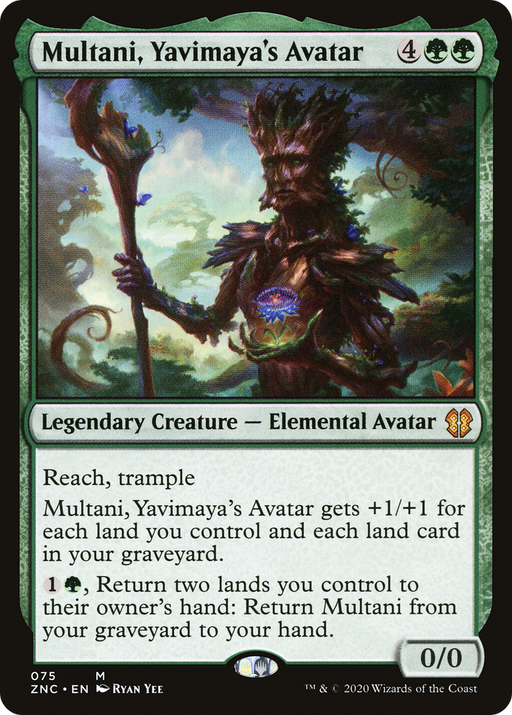 Multani, Yavimaya's Avatar (ZNC-075) [Zendikar Rising Commander] MTG Single Wizards of the Coast