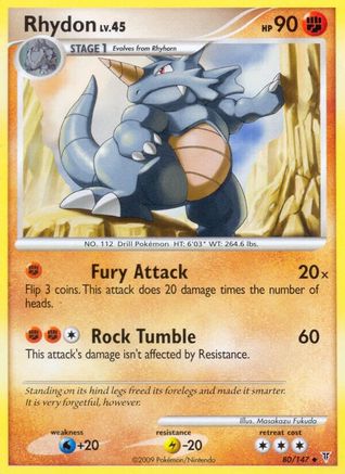 Rhydon (/147) Reverse Holofoil [Platinum: Supreme Victors] Pokemon Single Pokémon