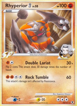Rhyperior E4 (/111) Reverse Holofoil [Platinum: Rising Rivals] Pokemon Single Pokémon
