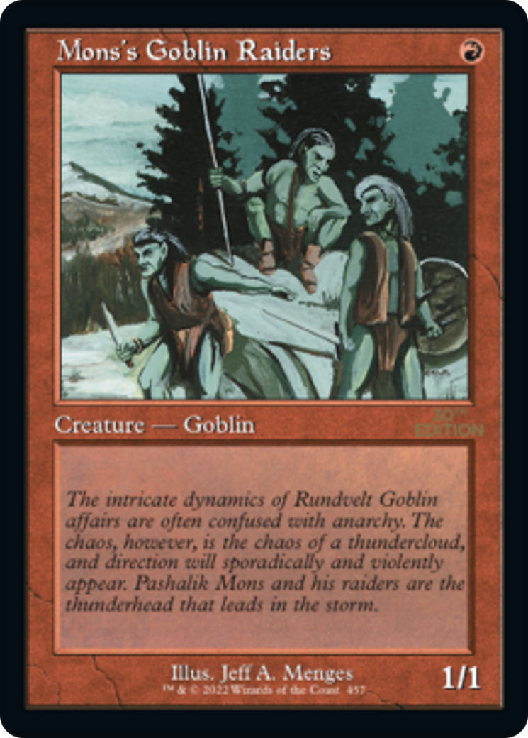 Mons's Goblin Raiders (30A-457) [30th Anniversary Edition] MTG Single Wizards of the Coast